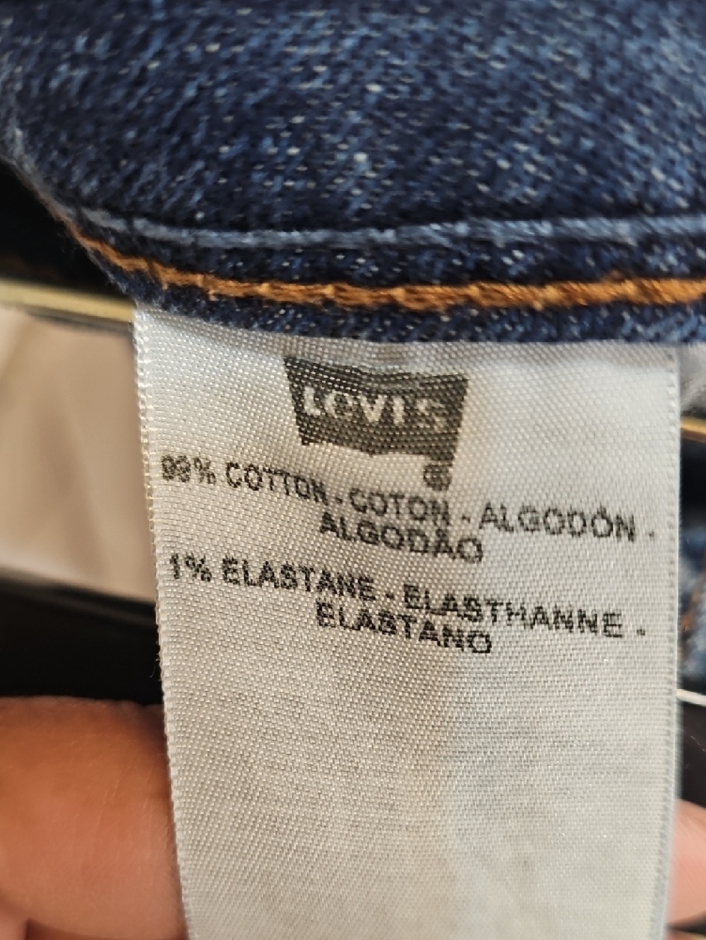 Levi's Women's Dark Blue Skinny Jeans with Faded Whiskering - Picture 3 of 13